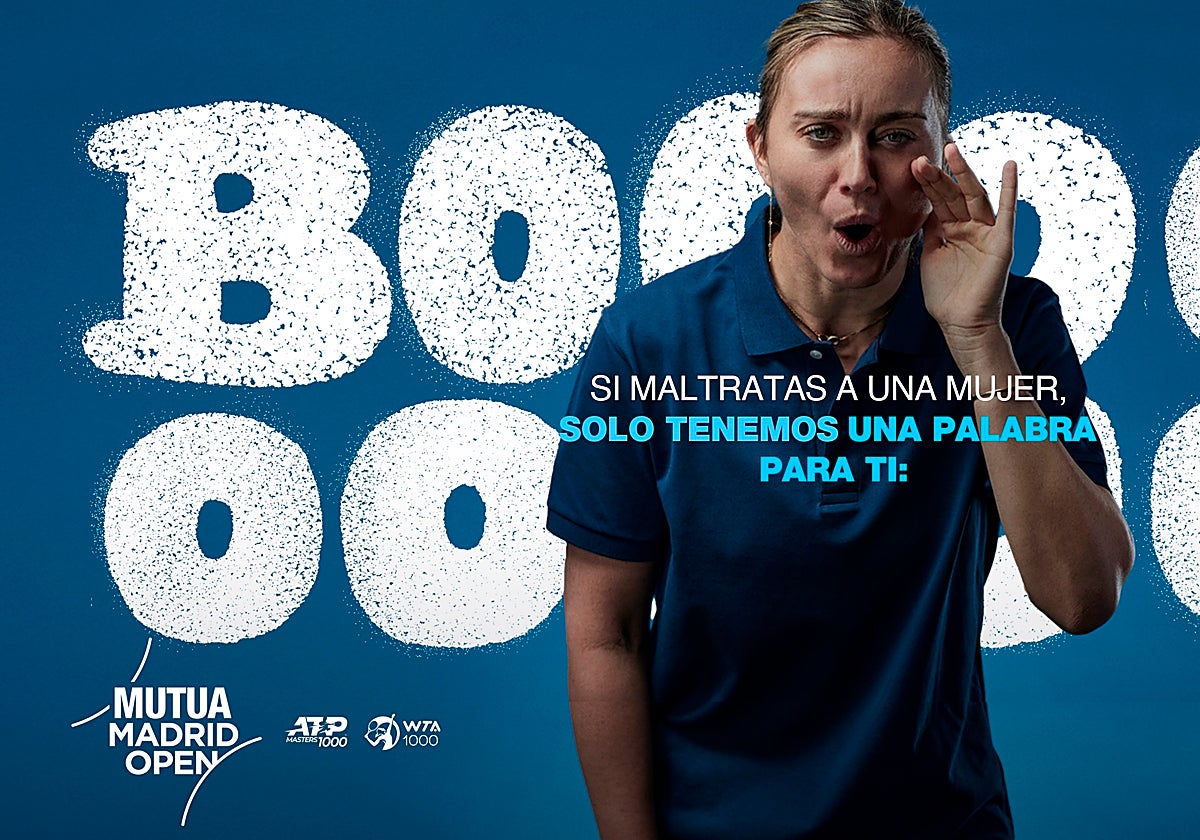 Paula Badosa en la campaña contra la violencia de género de la fundación Mutua Madrileña