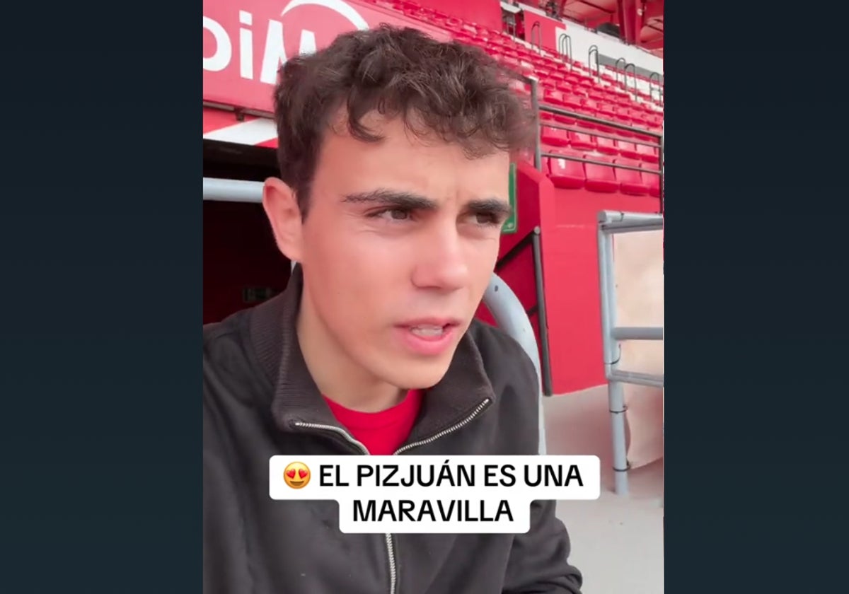 El tiktoker manuugarrcia_ (Manolillo), en el Sánchez-Pizjuán