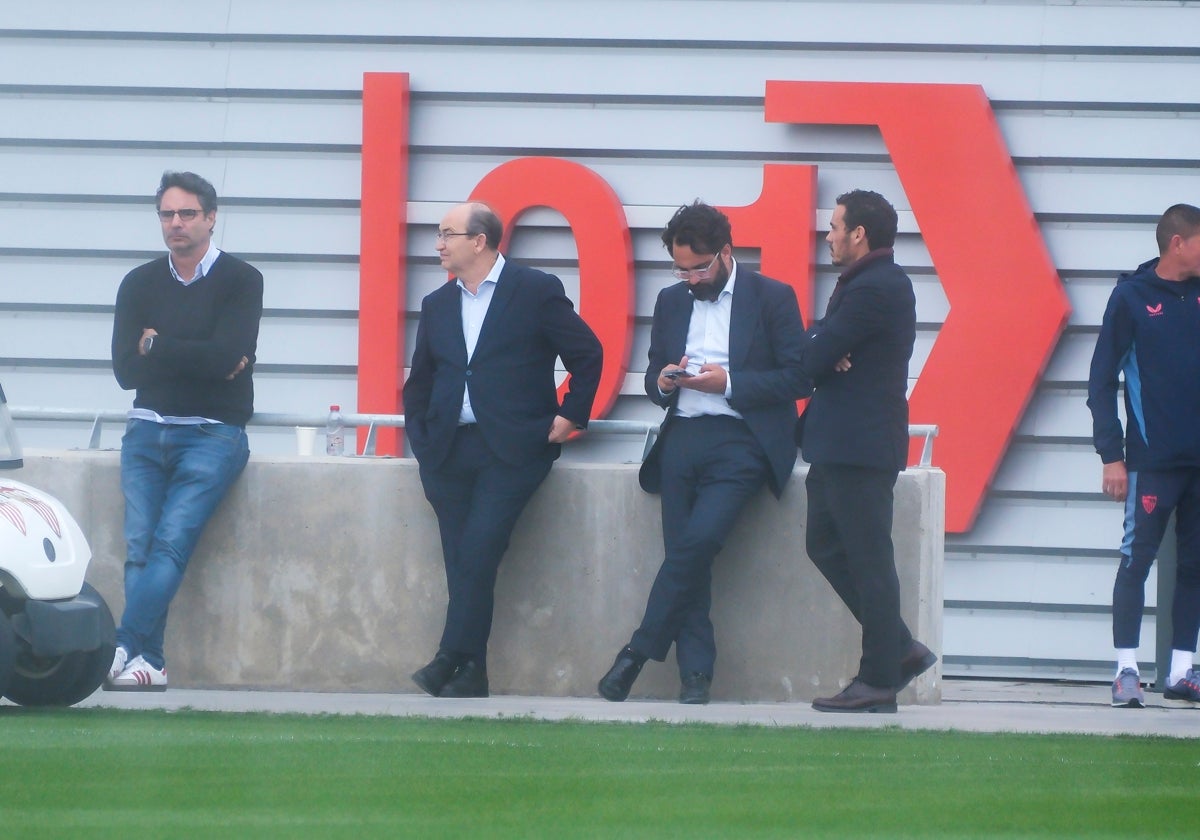 Gaby Ruiz, José Castro, Víctor Orta y Jiosé María del Nido Carrasco