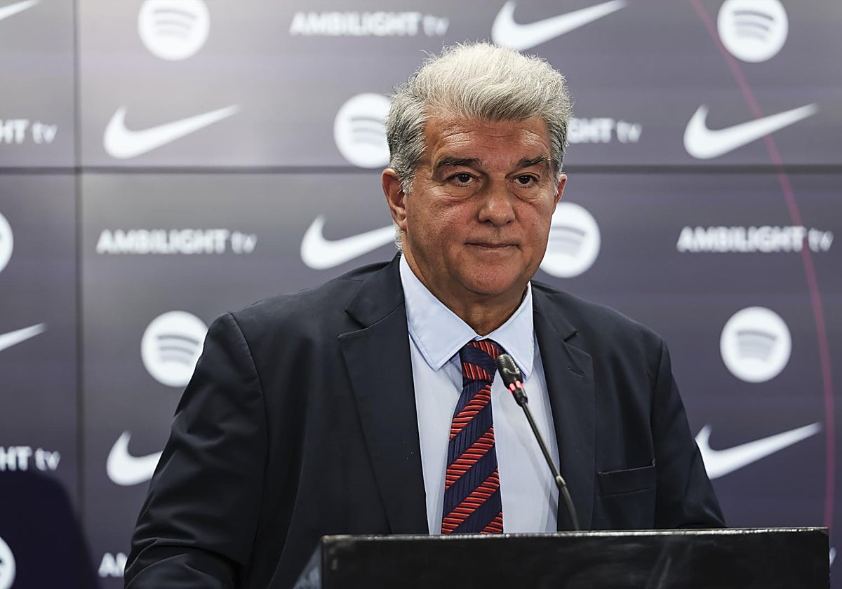 Joan Laporta, presidente del Barcelona
