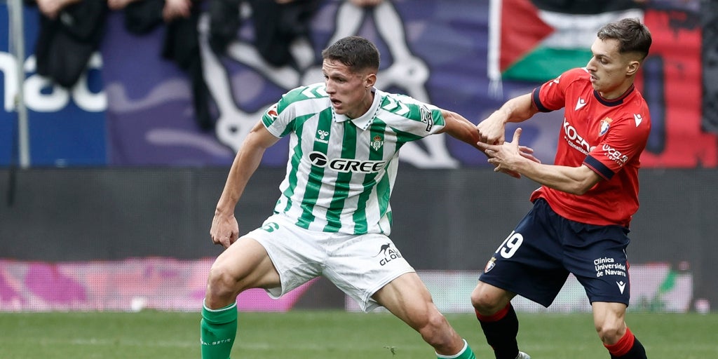 Dónde ver Betis - Osasuna canal de TV y streaming online del partido de LaLiga EA Sports 2024-2025