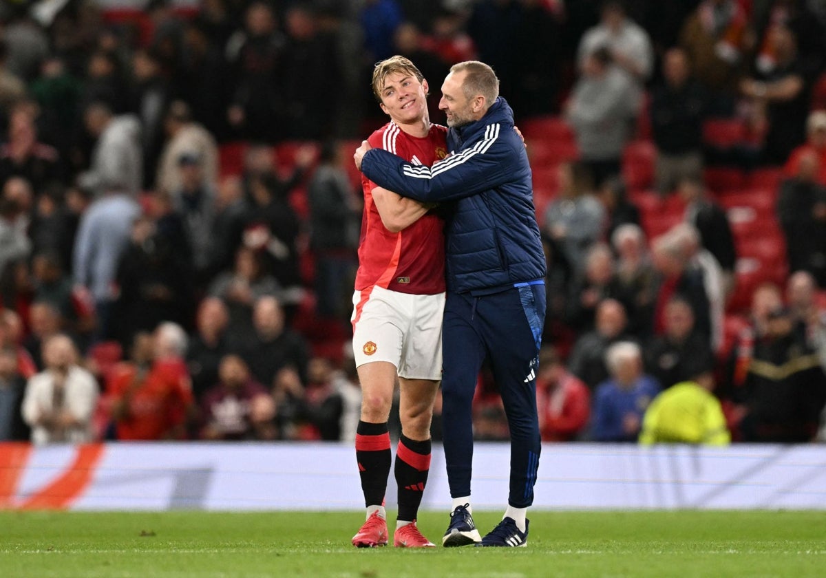 El United celebró el pase a la final de la Europa League