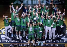 Unicaja roza la perfección y repite título en la Champions