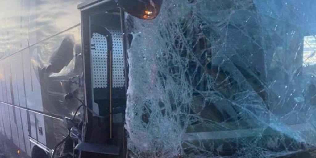 Accidente del autobús del Cartagena a su regreso de Zaragoza