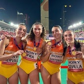 Histórico oro del 4x400 femenino en los World Relays
