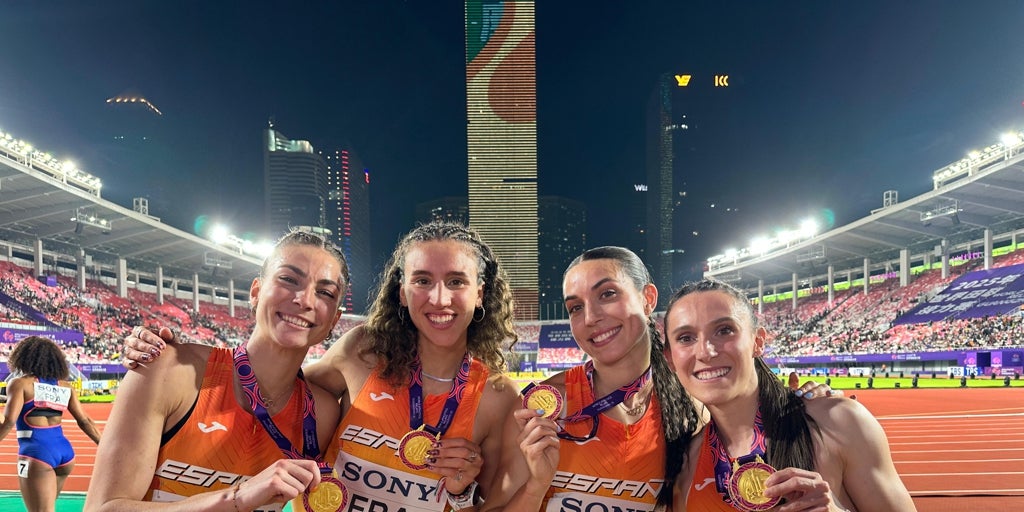 Histórico oro del 4x400 femenino en el Mundial de relevos