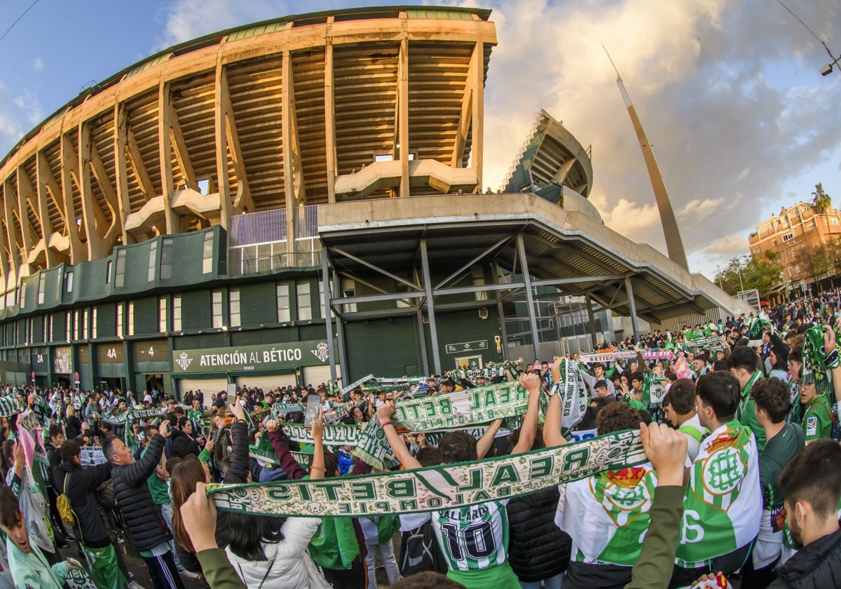El Benito Villamarín, antes de la final de 2022 contra el Valencia
