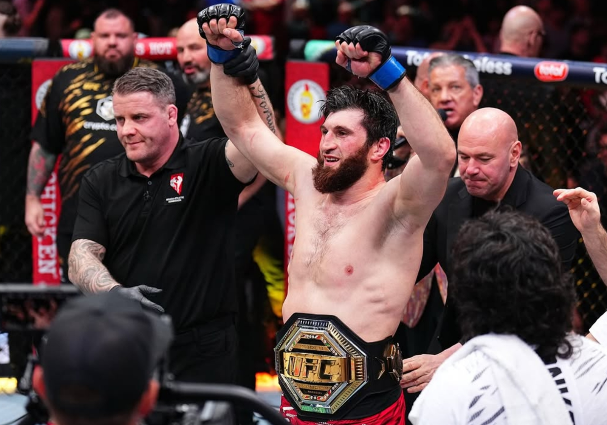 Magomed Ankalaev tras proclamarse campeón