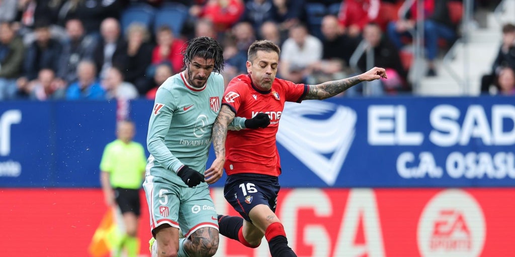 Osasuna no encuentra rival en un Atlético perdido lejos del Metropolitano