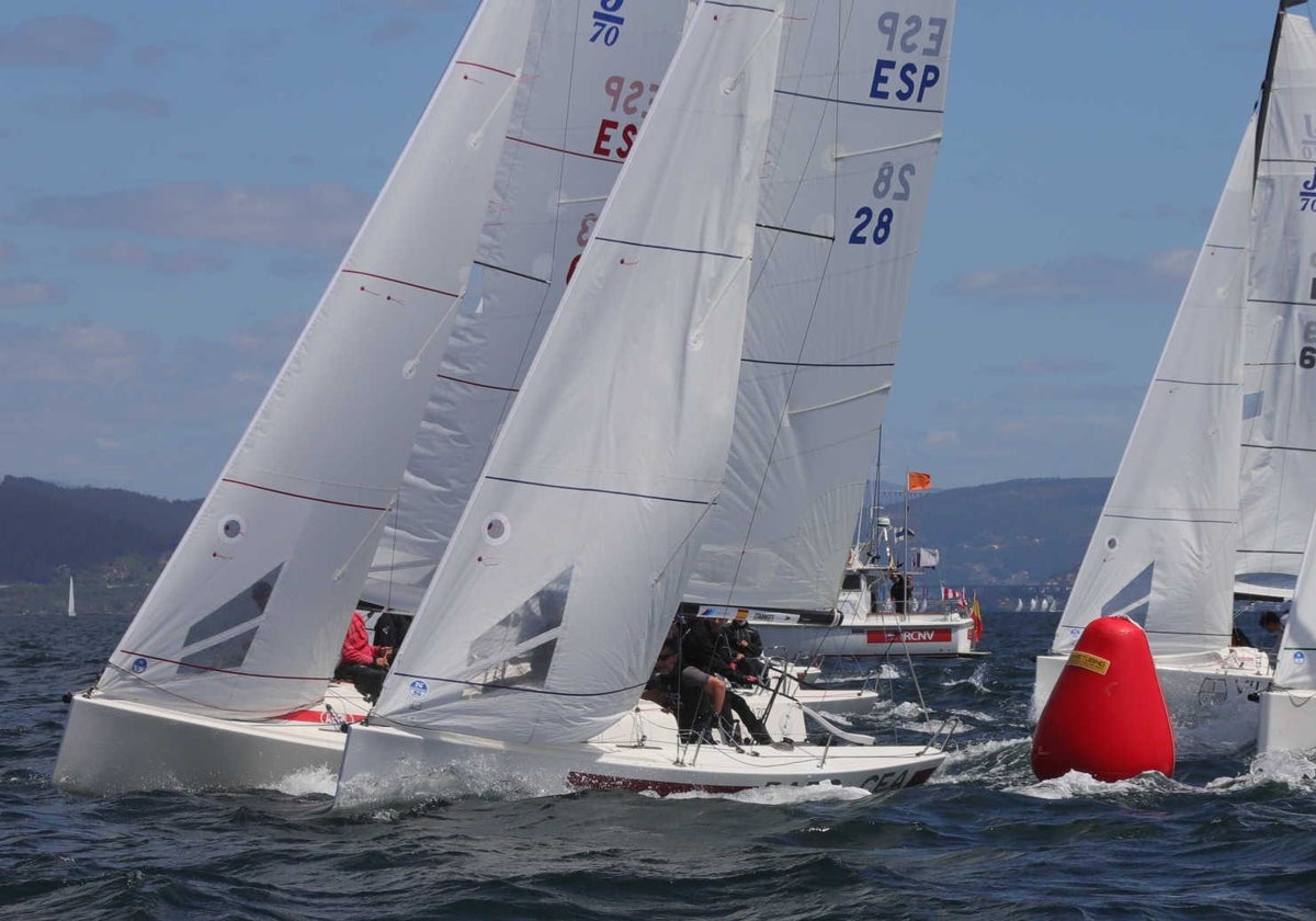 La flota viguesa participante en las J70 Sailway Series