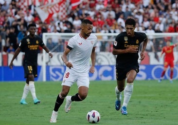 Un lance del Sevilla - Real Madrid de la pasada temporada en Nervión