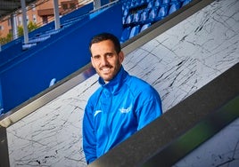 Juanmi Jiménez, en el Coliseum