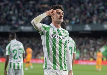 Johnny Cardoso, en el Real Betis-Real Madrid de LaLiga 24-25