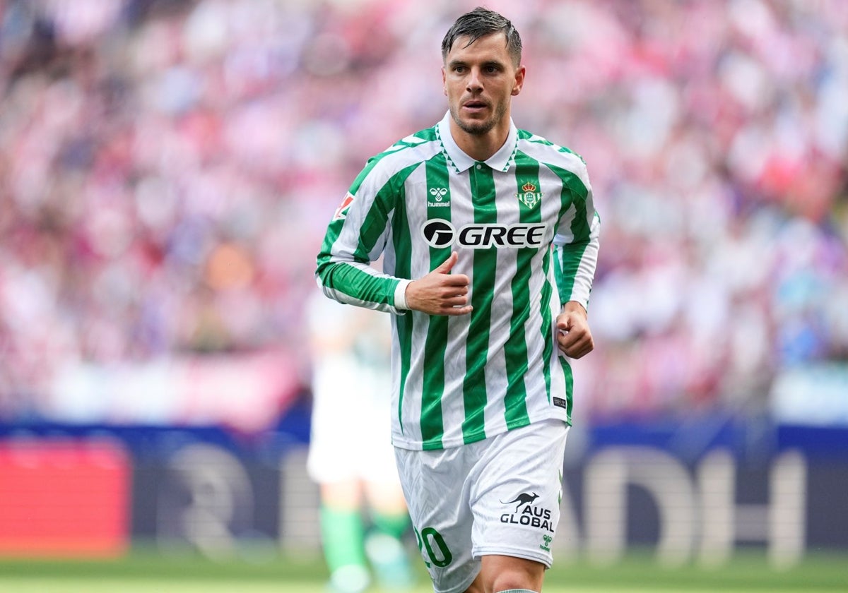 Giovani Lo Celso, en el Atlético de Madrid - Betis del pasado domingo en el Metropolitano