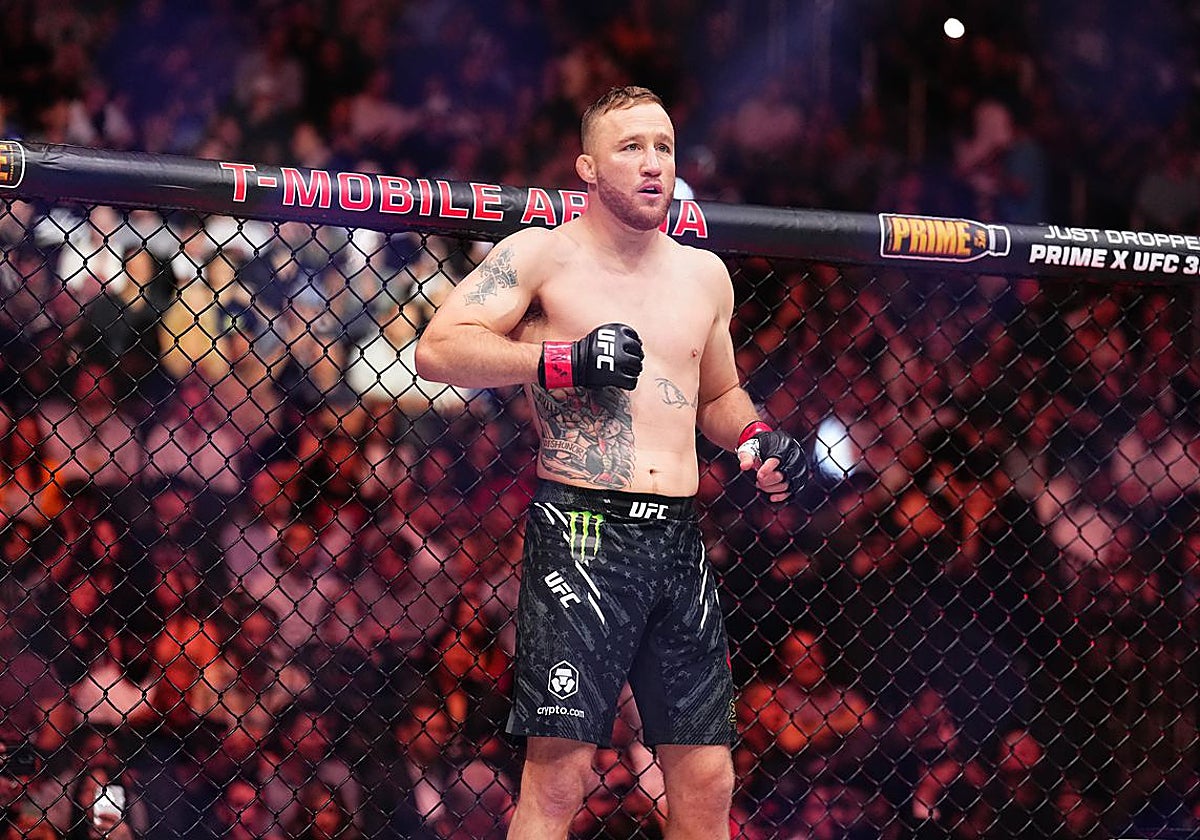Justin Gaethje antes de uno de sus combates