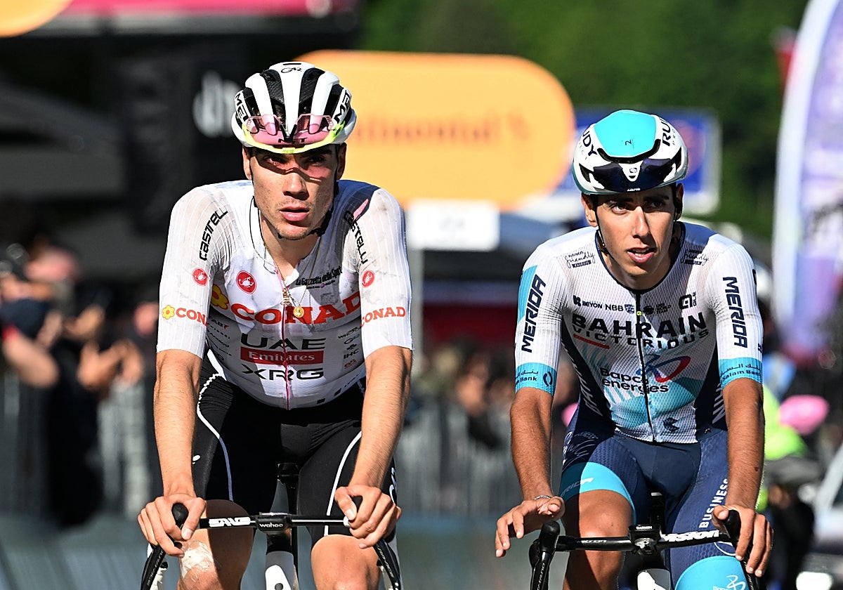 Juan Ayuso perdió 14 minutos en San Valentino