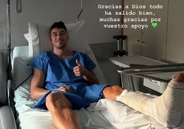 Marc Roca, operado este lunes de su tobillo izquierdo