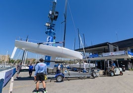 Todo preparado en el Real Club Náutico de Barcelona