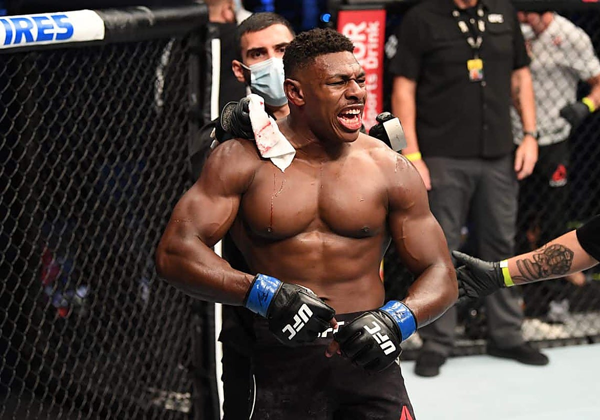 Joaquin Buckley tras ganar uno de sus combates