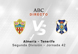 Almería - Tenerife en directo hoy: partido de la Liga de Segunda, última jornada 42
