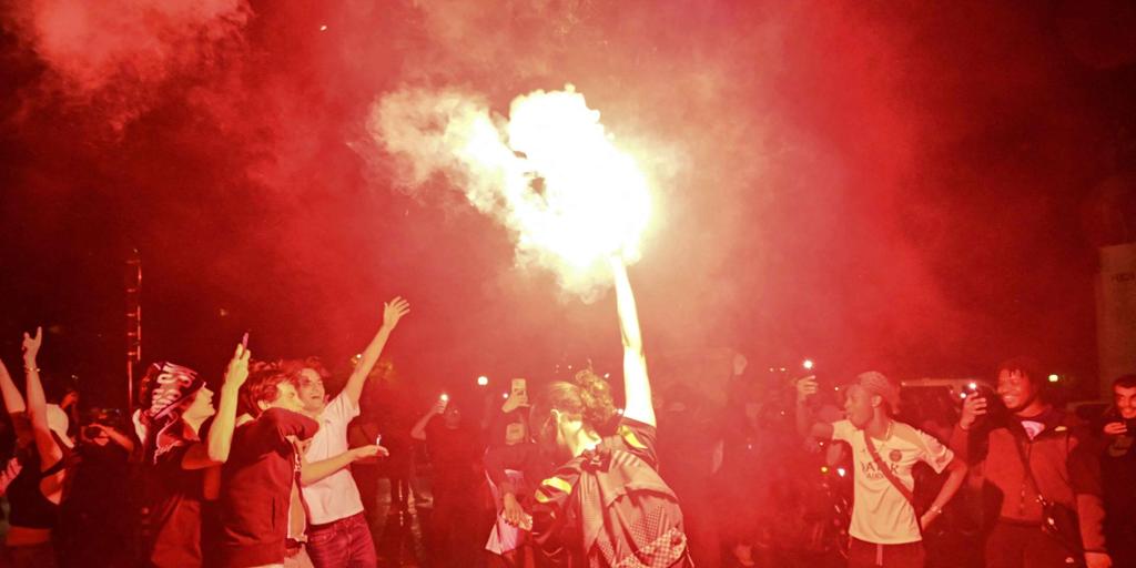La segunda noche de revueltas en parís por la champions del psg se salda con 79 detenidos más