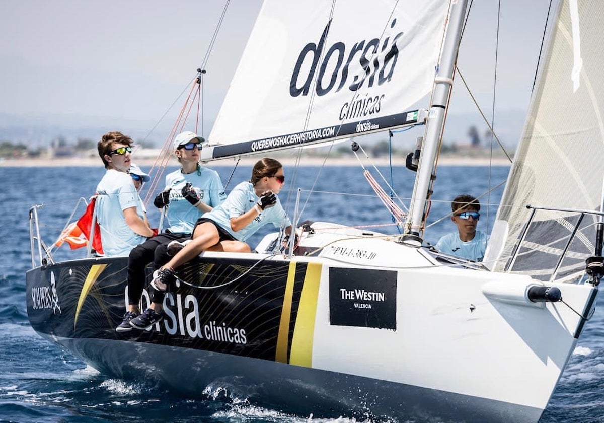 El Dorsia Sailing Team en acción en una regata de la temporada pasada