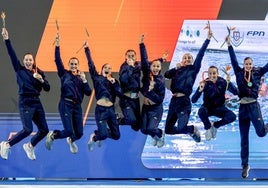 Alisa Ozhogina y Marina García suman y siguen con España en el Europeo: oro al ritmo de Backstreet Boys