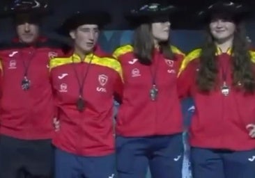 Bochornosa pitada al himno español durante la entrega de medallas del torneo de cesta punta en Guernica