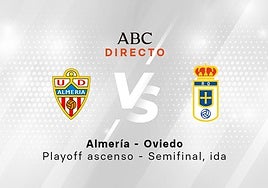 Almería - Oviedo, estadísticas del partido del playoff de ascenso