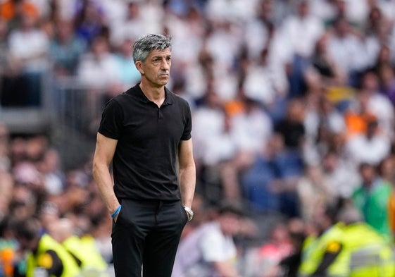 Imanol Alguacil, en un partido con la Real Sociedad
