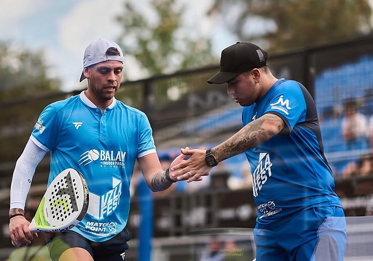 Gonza Alfonso y Tolito Aguirre durante un partido
