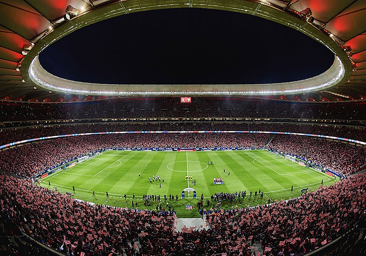 Partido del Atlético de Madrid en el estadio Metropolitano