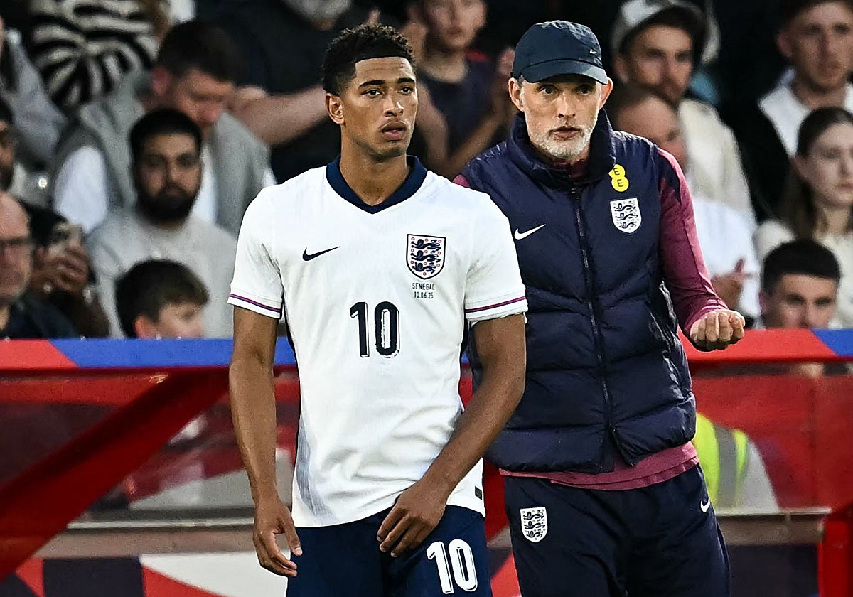 Tuchel y Bellingham, ante Senegal