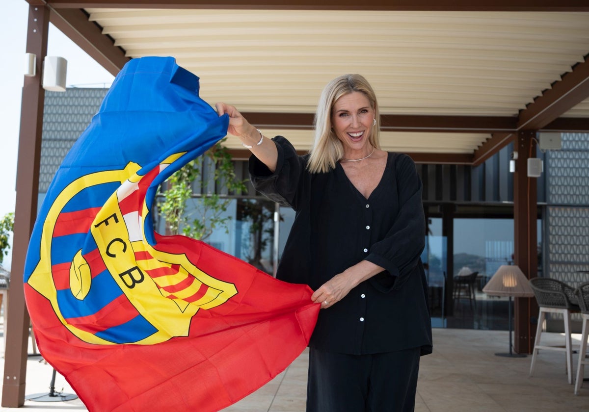 Judit Mascó posa para ABC en la entrevista en el Hotel Torre Melina de Barcelona