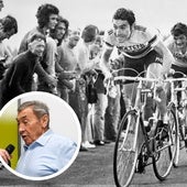 Merckx, cuando era ciclista y en la actualidad