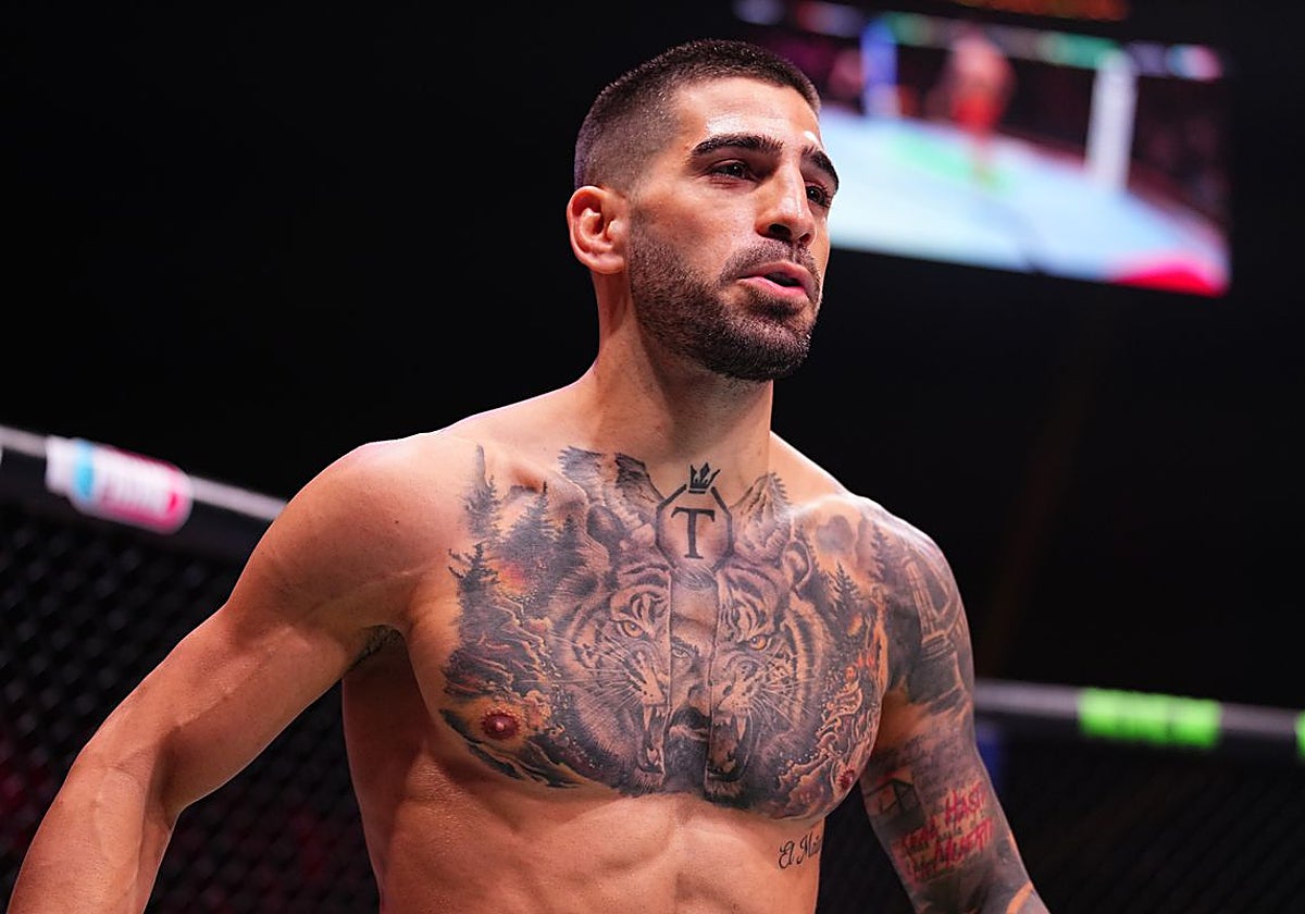 Ilia Topuria en uno de sus combates