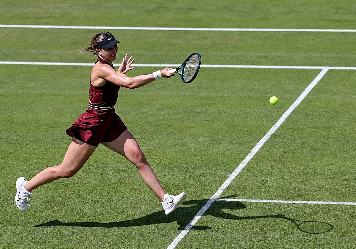 Paula Badosa, en su encuentro ante Navarro, en el WTA 500 de Berlín