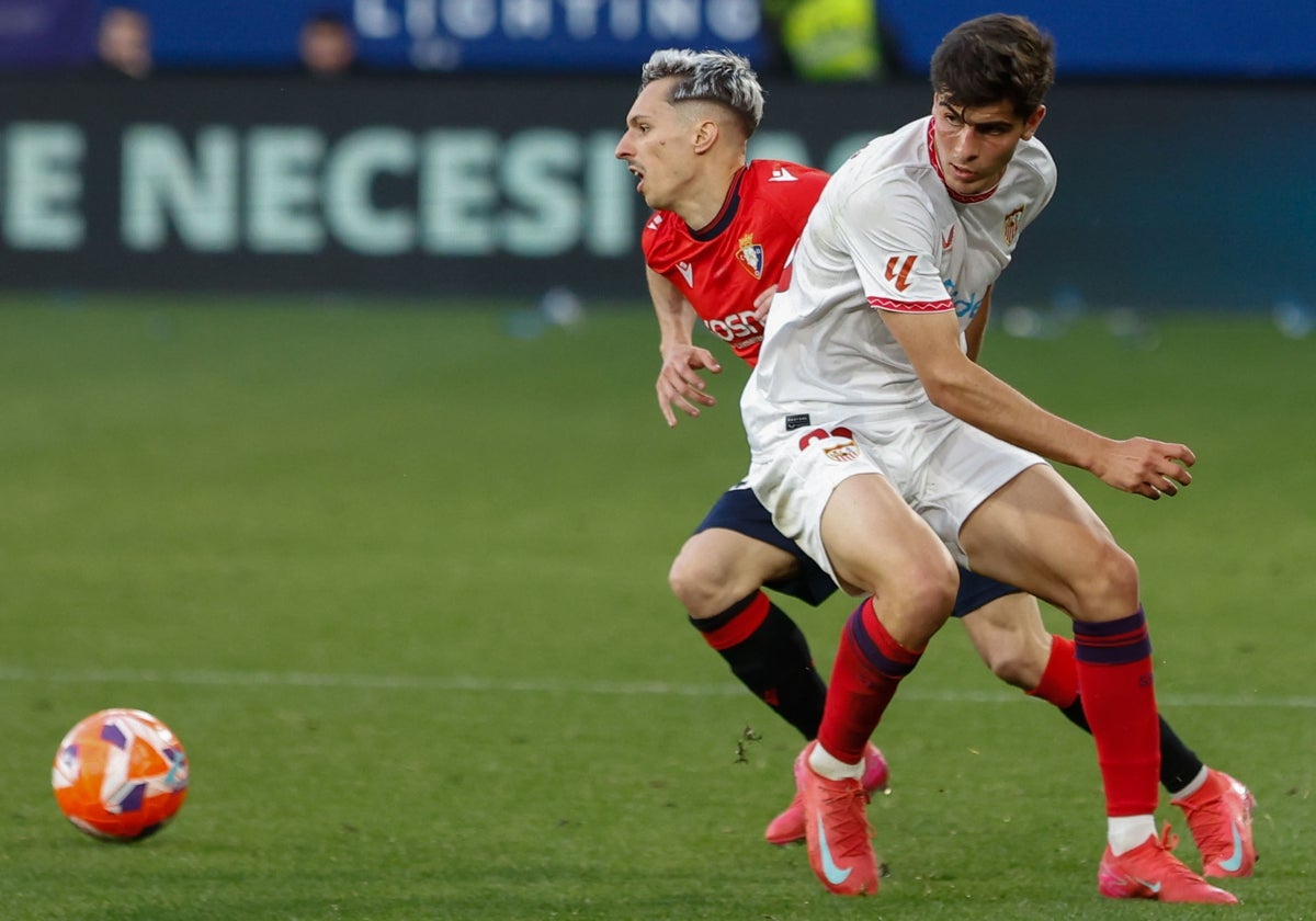 Juanlu Sánchez, en pleno partido de Liga