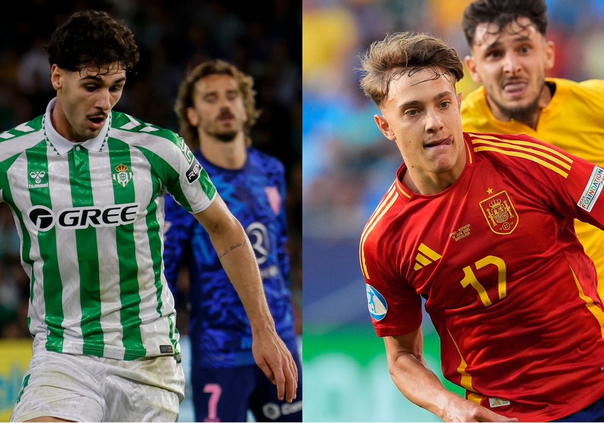 Johnny Cardoso y Jesús Rodríguez, jugadores del Betis