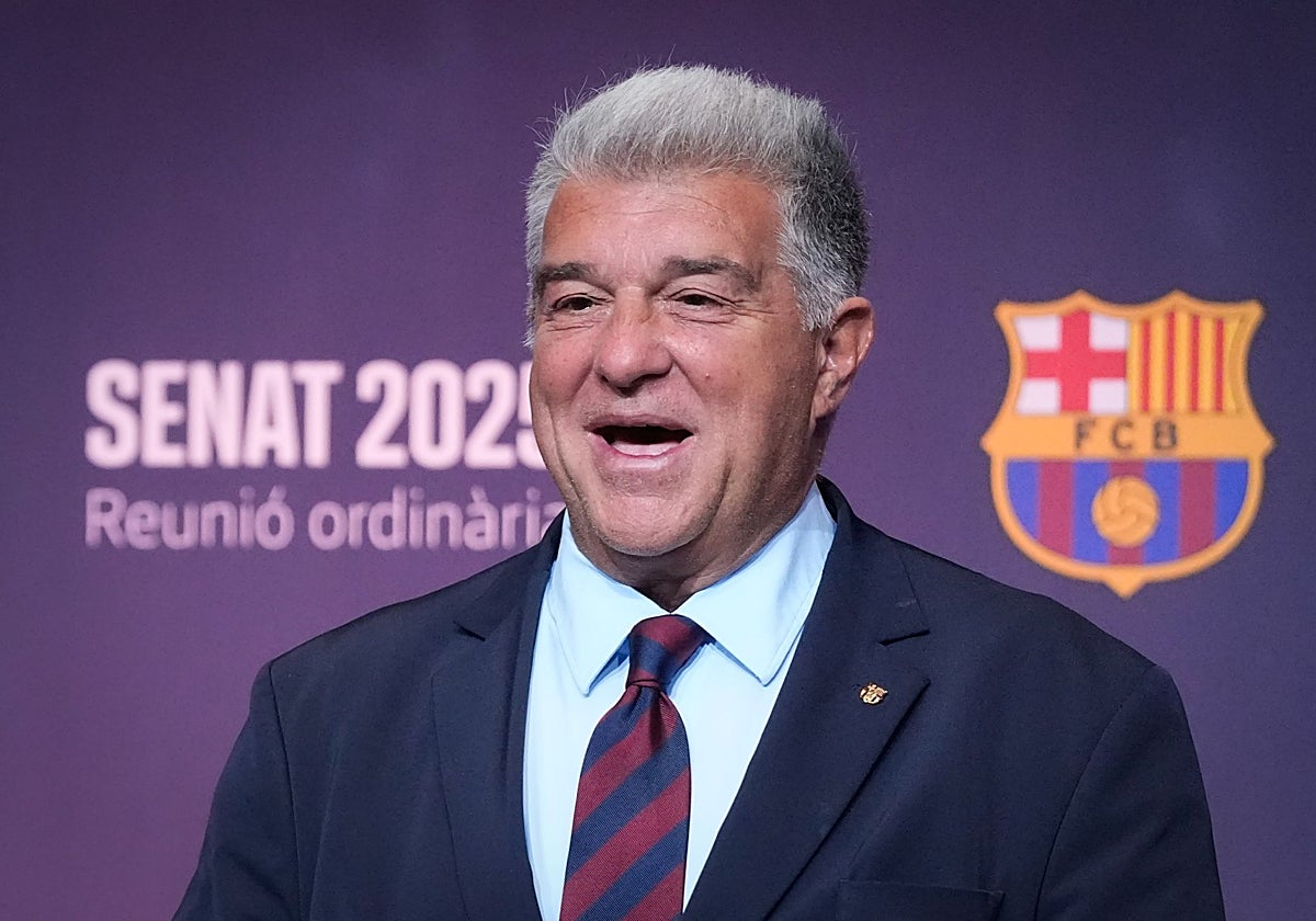 Joan Laporta, presidente del Fútbol Club Barcelona