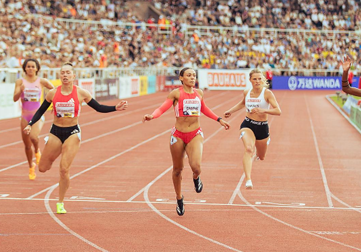 Bestué, durante la Liga de Diamante en Estocolmo