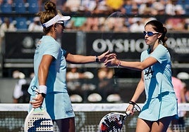 Claudia Fernández y Bea González, a la final en Valladolid tras el abandono de Delfi Brea