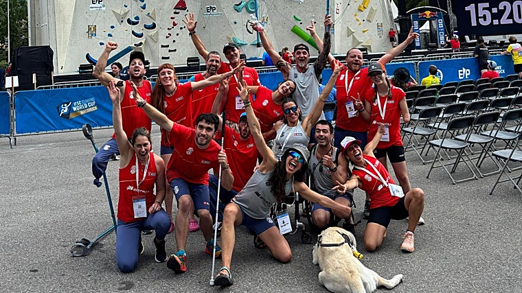 Cinco medallas y mucha ilusión para la paraescalada española en Innsbruck