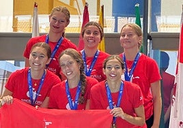 El Club Natación Sincro Sevilla, campeón de España absoluto en equipo libre