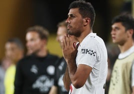Rodri, durante el partido ante el Al-Hilal