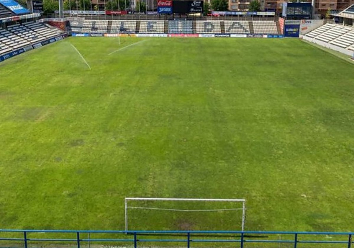 Estadio del Lleida, conjunto de Segunda RFEF descendido administrativamente