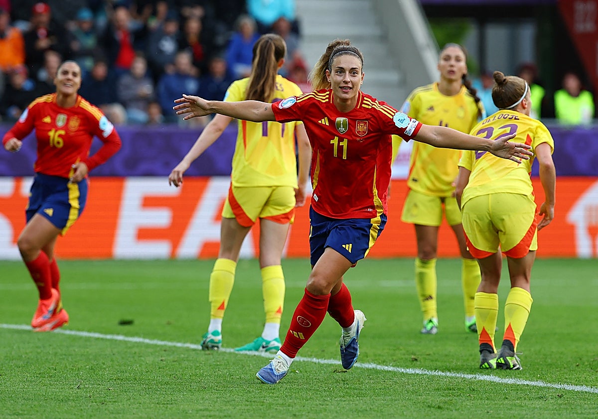 Alexia, autora de un doblete ante Bélgica