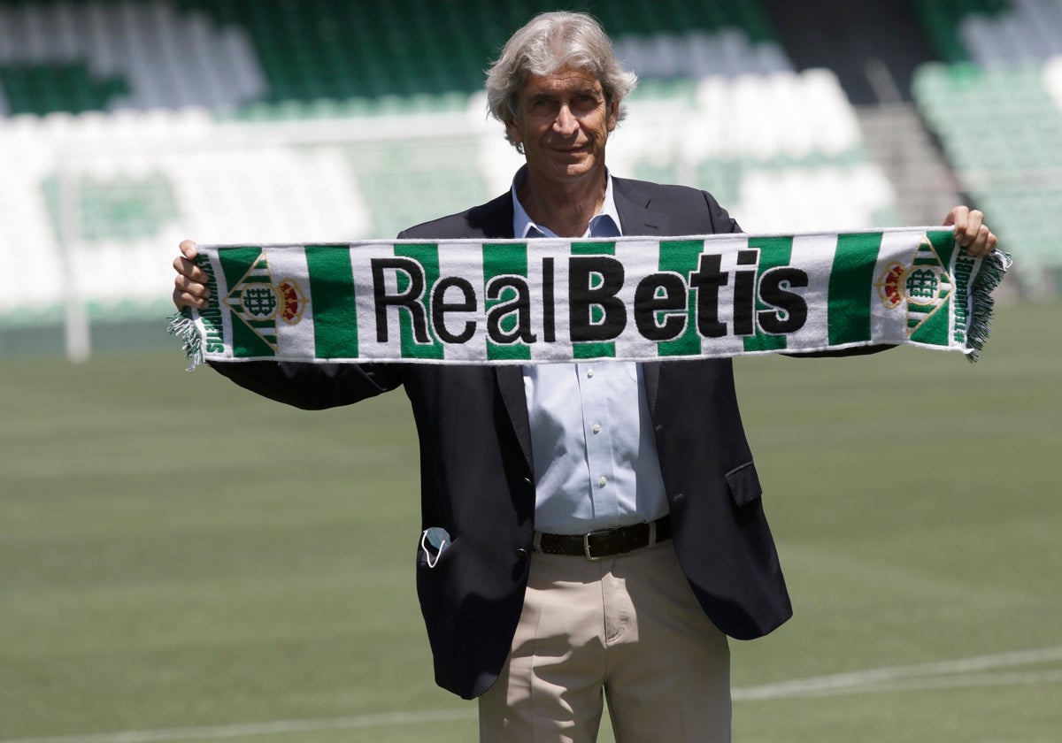 Manuel Pellegrini, durante su presentación como entrenador del Betis