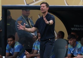 Xabi Alonso, en el partido ante el PSG