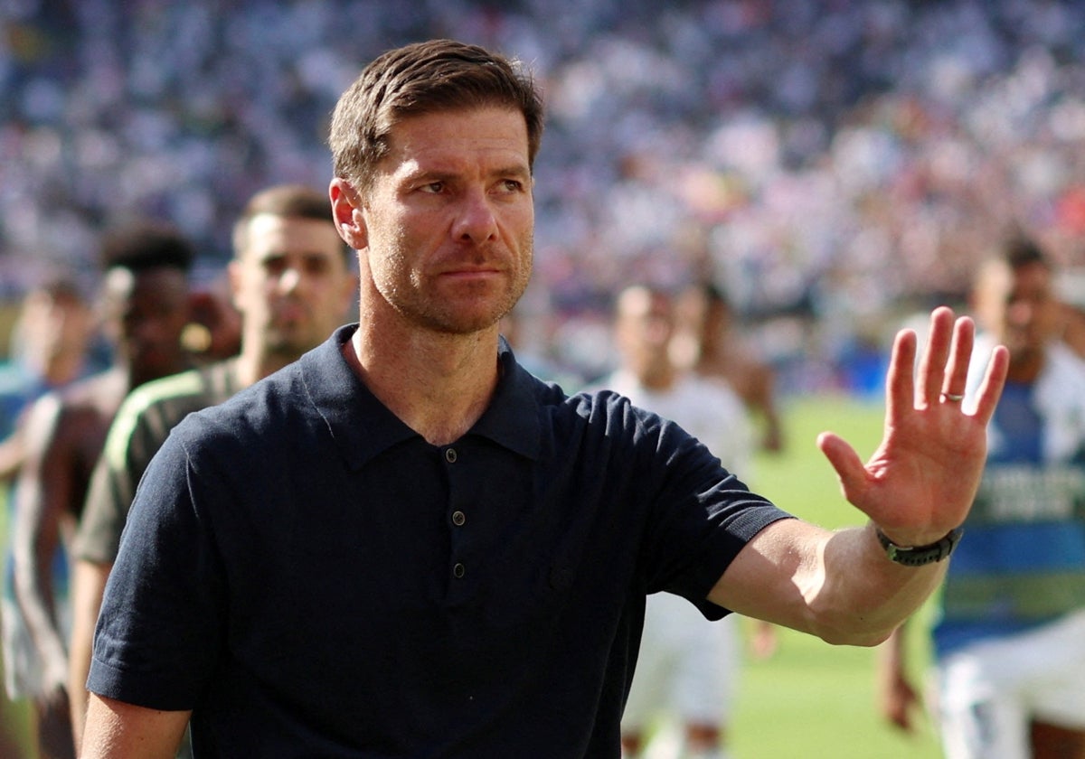Xabi Alonso, en el partido de semifinales del Real Madrid frente al PSGF